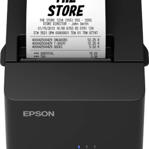 Epson TM-T20X POS Receipt Printer USB + Serial, PS, Blk, UK (EP-C31CH26051A0)