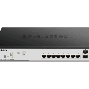 D-Link 8 Port PoE Gigabit Smart Managed Switch + 2 SFP ports (DGS-F1100-10PS)