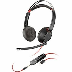 Poly Blackwire 5220 Stereo USB-C Headset +3.5mm Plug +USB-C/A Adapter (Bulk) 8X231A6