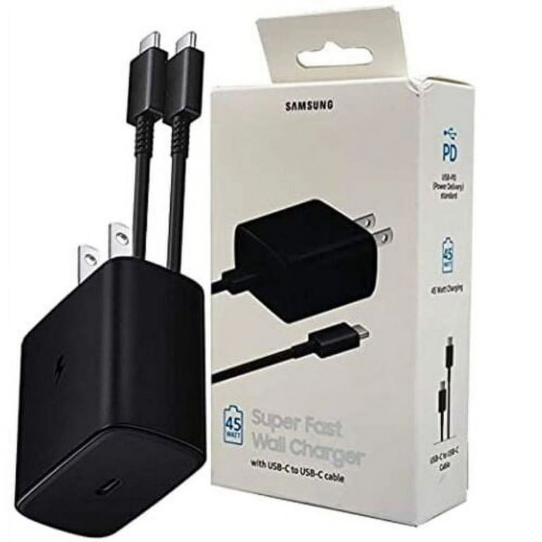 Genuine Samsung 45w Usb-C Super Fast Wall Charger With Cable