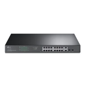 TP-Link 18-Port 10/100/1000Mbps Gigabit Easy Smart Switch with 16-Port PoE+ (TL-SG1218MPE)