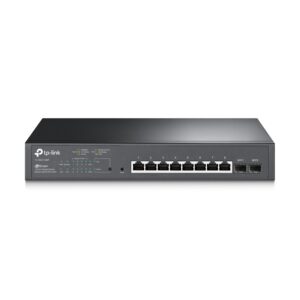 TP-Link JetStream 10-Port Gigabit Smart Switch with 8 PoE+ Ports & 2 Gigabit SFP Slots (TL-SG2210MP)