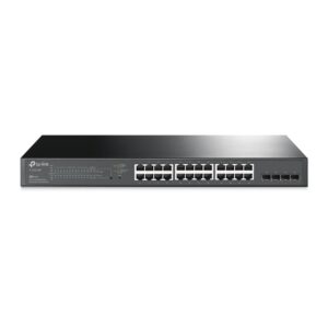 TP-Link 28-Port 10/100/1000Mbps JetStream Gigabit Smart Switch with 24-Port PoE+(TL-SG2428P)