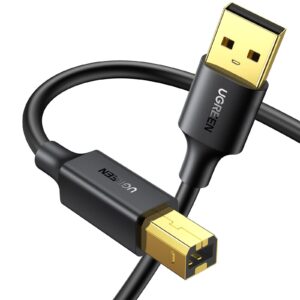 UGREEN USB 2.0 AM to BM Print Cable 1.5m (Black)(UG- 10350/US135)