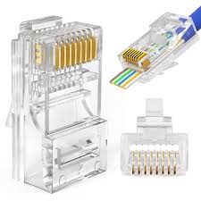 Vention Cat.6A UTP RJ45 Modular Plug Transparent 100 Pack (IDGR0-100)