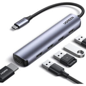 UGREEN CM417 USB-C to 4 USB 3.0 + HDMI Adapter