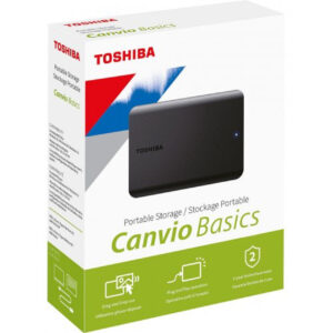 Toshiba Canvio Basics 2TB 2.5" External Hard Drive USB 3.2 Black (HDTB520EK3AA)