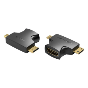 Vention 2-in‑1 Mini HDMI & Micro HDMI to HDMI Female Adapter AGFBO