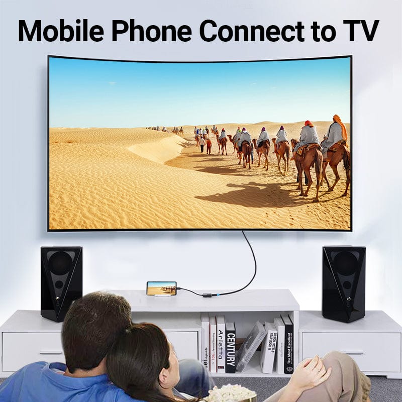 Vention Type-C to HDMI Adapter 0.15M Black ABS Type (TDCBB) - Image 2